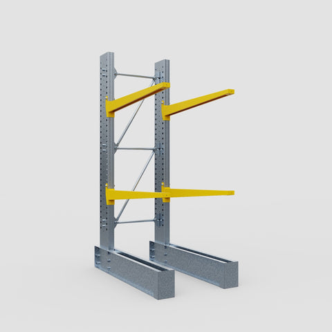 Cantilever Rack - Single Sided - Super Heavy Duty - Powder Coated - Full Bay - Height 4267mm