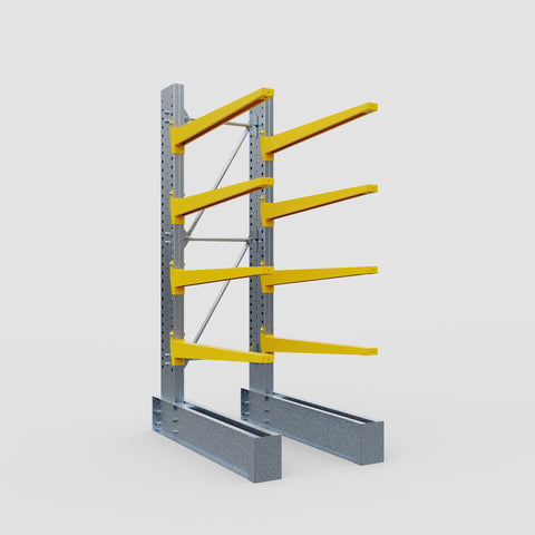 Cantilever Rack - Single Sided - Heavy Duty - Powder Coated - Full Bay - Height 3048mm