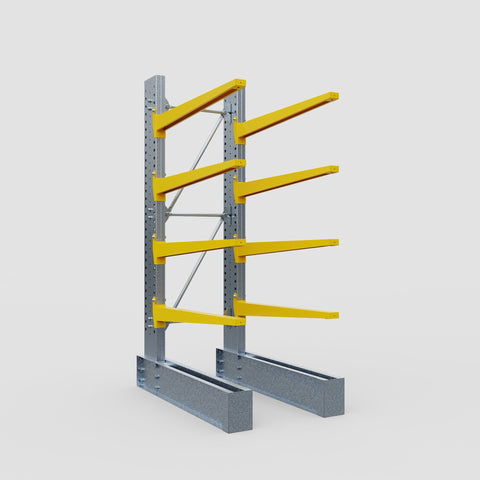Cantilever Rack - Single Sided - Super Heavy Duty - Powder Coated - Full Bay - Height 4267mm