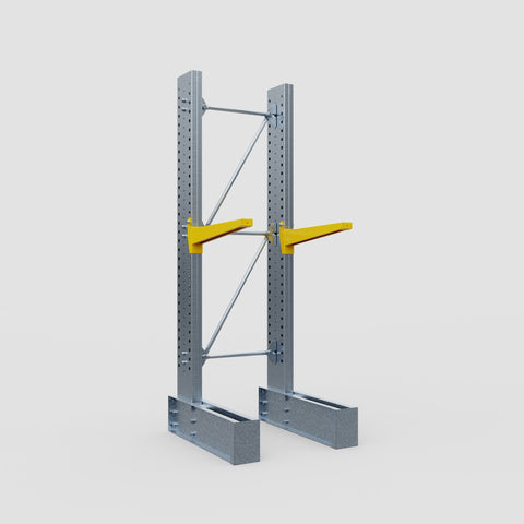 Cantilever Rack - Single Sided - Super Heavy Duty - Powder Coated - Full Bay - Height 4267mm