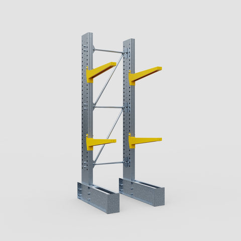 Cantilever Rack - Single Sided - Ultra Heavy Duty - Powder Coated - Full Bay - Height 4267mm