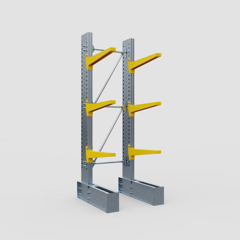 Cantilever Rack - Single Sided - Heavy Duty - Powder Coated - Full Bay - Height 3048mm