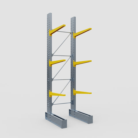 Cantilever Rack - Single Sided - Heavy Duty - Powder Coated - Full Bay - Height 4572mm