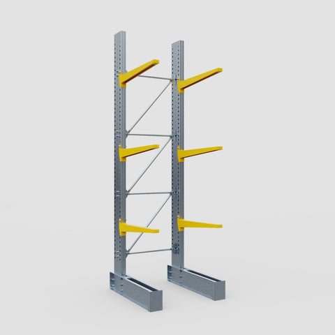 Cantilever Rack - Single Sided - Ultra Heavy Duty - Powder Coated - Full Bay - Height 4877mm