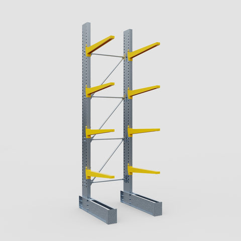 Cantilever Rack - Single Sided - Super Heavy Duty - Powder Coated - Full Bay - Height 4877mm