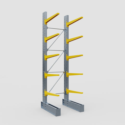 Cantilever Rack - Single Sided - Heavy Duty - Powder Coated - Full Bay - Height 4572mm