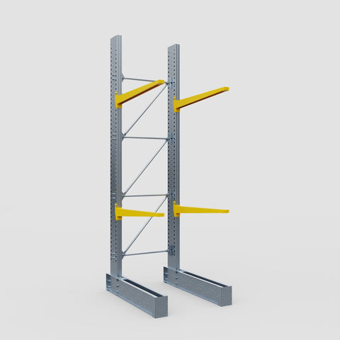 Cantilever Rack - Single Sided - Ultra Heavy Duty - Powder Coated - Full Bay - Height 4877mm