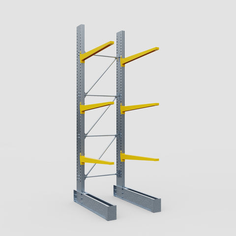 Cantilever Rack - Single Sided - Super Heavy Duty - Powder Coated - Full Bay - Height 4877mm