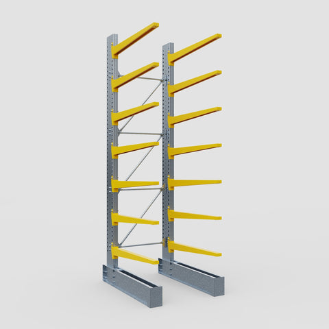 Cantilever Rack - Single Sided - Super Heavy Duty - Powder Coated - Full Bay - Height 4877mm