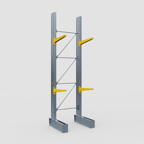 Cantilever Rack - Single Sided - Ultra Heavy Duty - Powder Coated - Full Bay - Height 4877mm