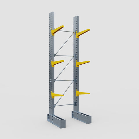 Cantilever Rack - Single Sided - Super Heavy Duty - Powder Coated - Full Bay - Height 4877mm