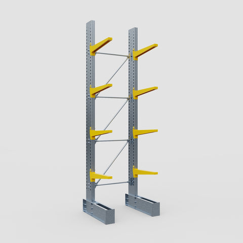 Cantilever Rack - Single Sided - Heavy Duty - Powder Coated - Full Bay - Height 4572mm