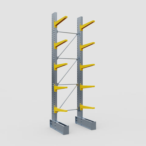 Cantilever Rack - Single Sided - Ultra Heavy Duty - Powder Coated - Full Bay - Height 4877mm