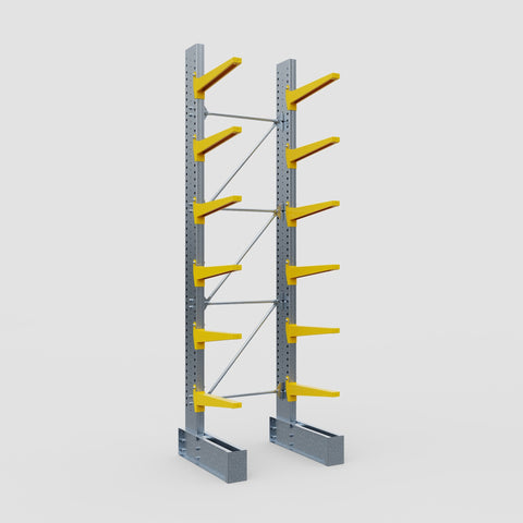 Cantilever Rack - Single Sided - Super Heavy Duty - Powder Coated - Full Bay - Height 4877mm