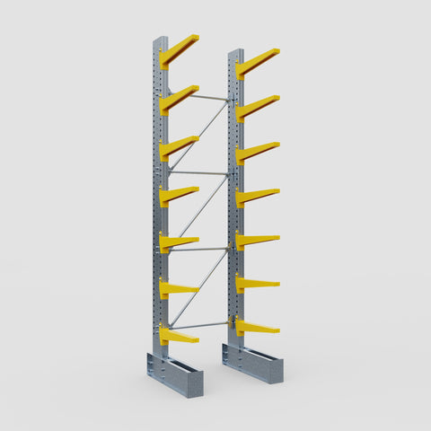 Cantilever Rack - Single Sided - Heavy Duty - Powder Coated - Full Bay - Height 4572mm