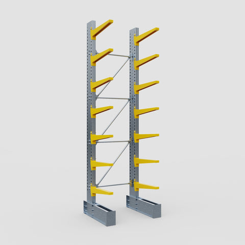 Cantilever Rack - Single Sided - Super Heavy Duty - Powder Coated - Full Bay - Height 4877mm