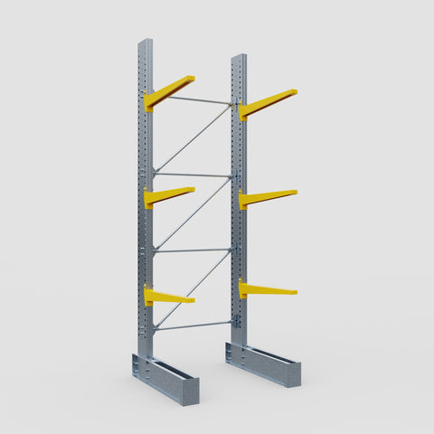 Cantilever Rack - Single Sided - Heavy Duty - Powder Coated - Full Bay - Height 4572mm