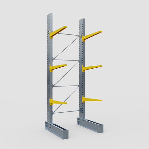 Cantilever Rack - Single Sided - Ultra Heavy Duty - Powder Coated - Full Bay - Height 4877mm