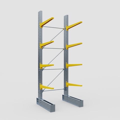 Cantilever Rack - Single Sided - Ultra Heavy Duty - Powder Coated - Full Bay - Height 4877mm