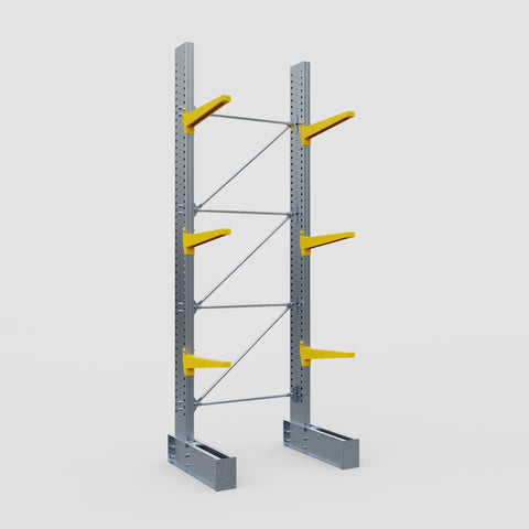 Cantilever Rack - Single Sided - Ultra Heavy Duty - Powder Coated - Full Bay - Height 4877mm