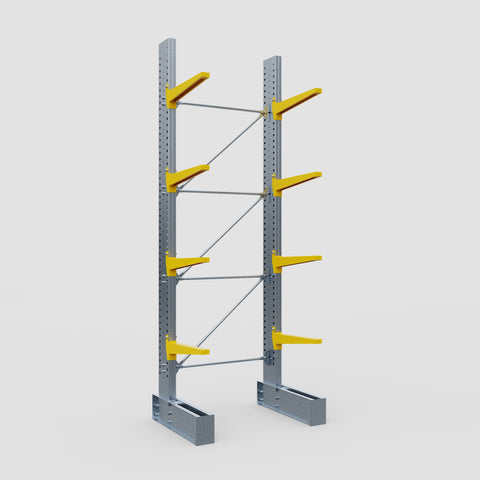 Cantilever Rack - Single Sided - Heavy Duty - Powder Coated - Full Bay - Height 4572mm