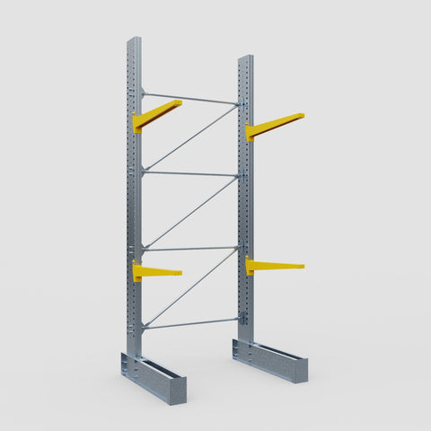 Cantilever Rack - Single Sided - Ultra Heavy Duty - Powder Coated - Full Bay - Height 4877mm