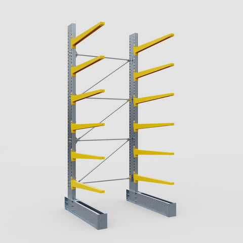 Cantilever Rack - Single Sided - Super Heavy Duty - Powder Coated - Full Bay - Height 4877mm