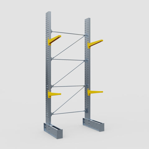 Cantilever Rack - Single Sided - Ultra Heavy Duty - Powder Coated - Full Bay - Height 4877mm
