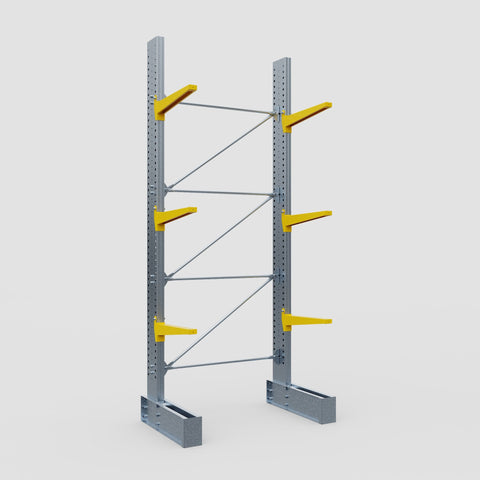 Cantilever Rack - Single Sided - Ultra Heavy Duty - Powder Coated - Full Bay - Height 4877mm