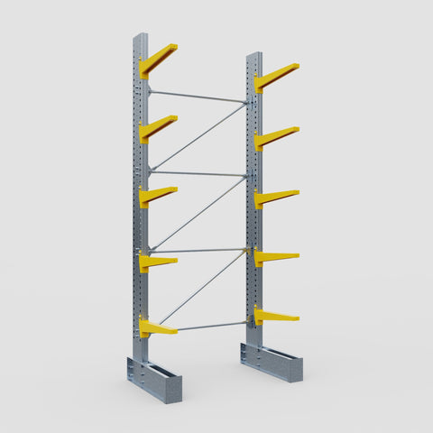 Cantilever Rack - Single Sided - Super Heavy Duty - Powder Coated - Full Bay - Height 4877mm