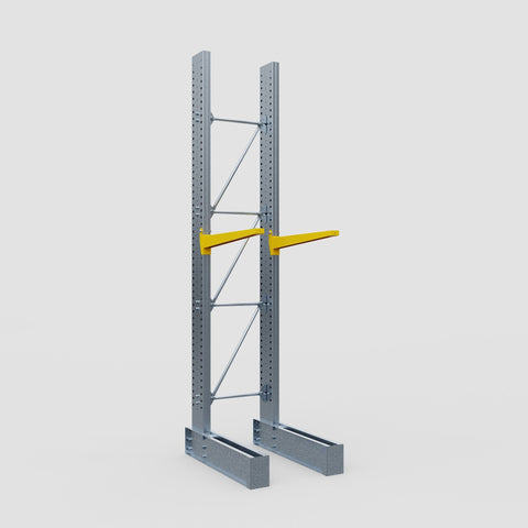 Cantilever Rack - Single Sided - Ultra Heavy Duty - Powder Coated - Full Bay - Height 4877mm