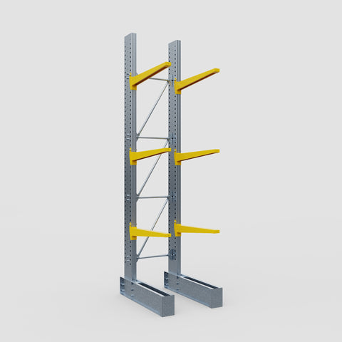 Cantilever Rack - Single Sided - Heavy Duty - Powder Coated - Full Bay - Height 4572mm