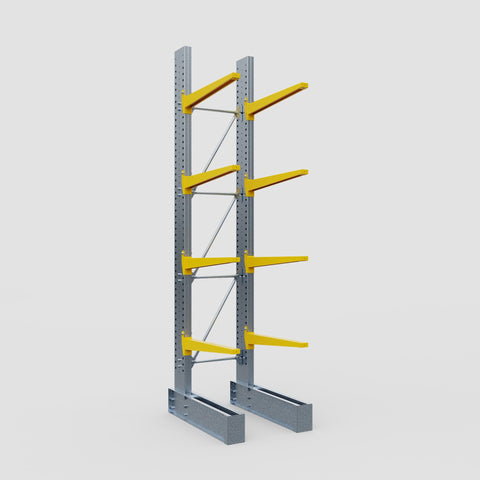 Cantilever Rack - Single Sided - Ultra Heavy Duty - Powder Coated - Full Bay - Height 4877mm