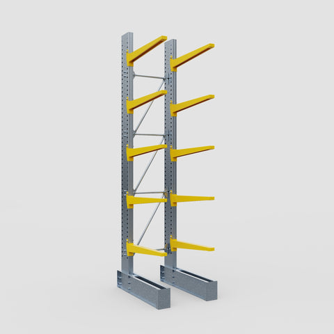 Cantilever Rack - Single Sided - Ultra Heavy Duty - Powder Coated - Full Bay - Height 4877mm