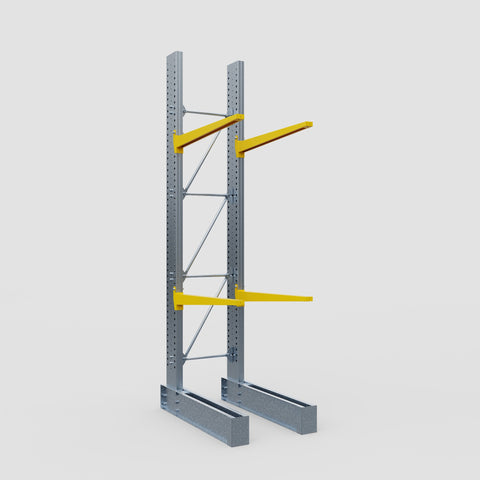 Cantilever Rack - Single Sided - Heavy Duty - Powder Coated - Full Bay - Height 4572mm