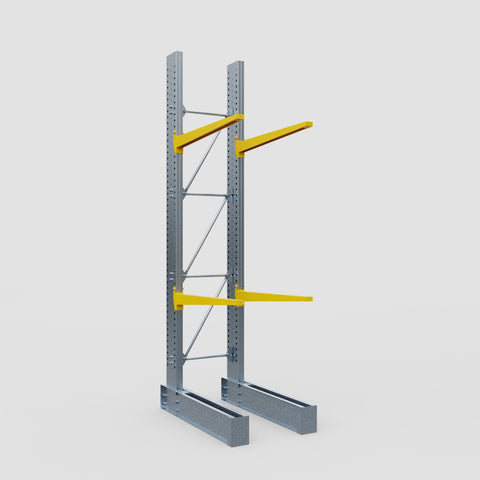 Cantilever Rack - Single Sided - Ultra Heavy Duty - Powder Coated - Full Bay - Height 4877mm