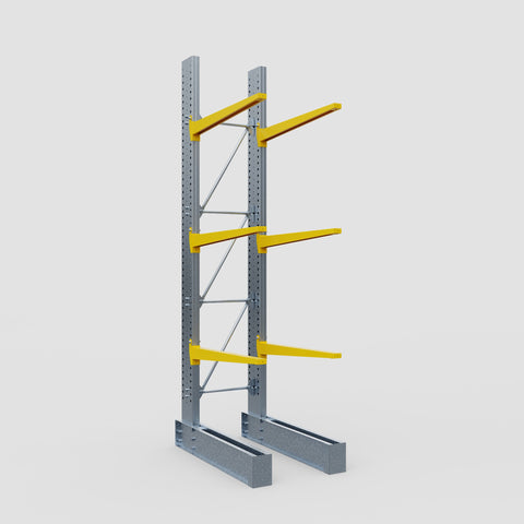 Cantilever Rack - Single Sided - Heavy Duty - Powder Coated - Full Bay - Height 4572mm