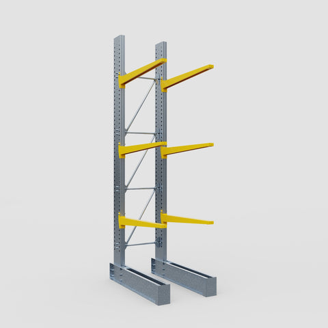 Cantilever Rack - Single Sided - Super Heavy Duty - Powder Coated - Full Bay - Height 4877mm