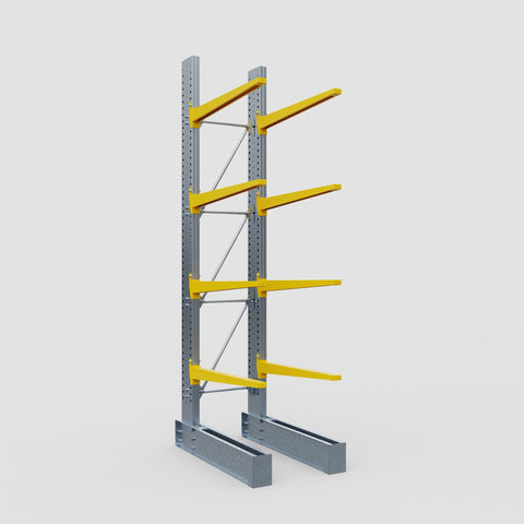 Cantilever Rack - Single Sided - Super Heavy Duty - Powder Coated - Full Bay - Height 4877mm