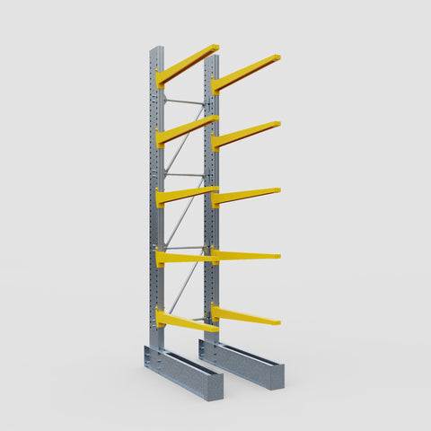 Cantilever Rack - Single Sided - Ultra Heavy Duty - Powder Coated - Full Bay - Height 4877mm