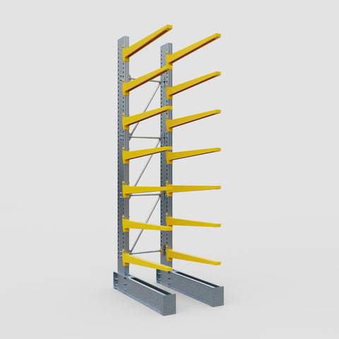 Cantilever Rack - Single Sided - Heavy Duty - Powder Coated - Full Bay - Height 4572mm