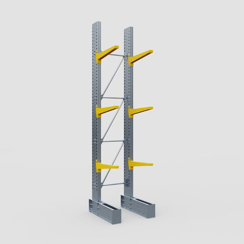 Cantilever Rack - Single Sided - Super Heavy Duty - Powder Coated - Full Bay - Height 4877mm