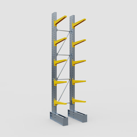 Cantilever Rack - Single Sided - Super Heavy Duty - Powder Coated - Full Bay - Height 4877mm