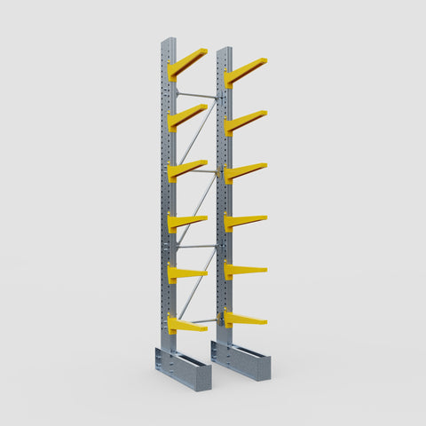 Cantilever Rack - Single Sided - Heavy Duty - Powder Coated - Full Bay - Height 4572mm