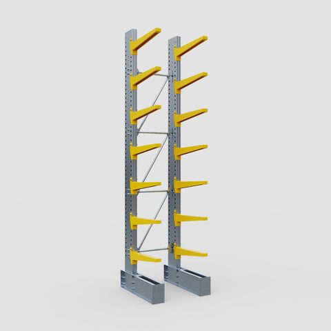 Cantilever Rack - Single Sided - Heavy Duty - Powder Coated - Full Bay - Height 4572mm