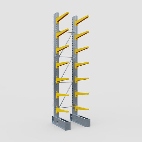 Cantilever Rack - Single Sided - Super Heavy Duty - Powder Coated - Full Bay - Height 4877mm