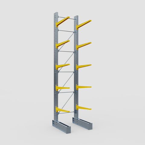 Cantilever Rack - Single Sided - Ultra Heavy Duty - Powder Coated - Full Bay - Height 5791mm