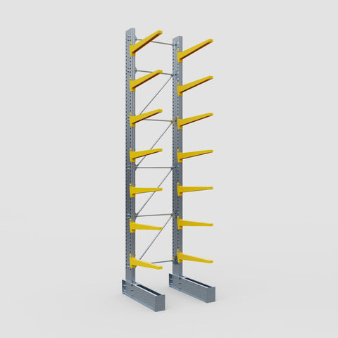Cantilever Rack - Single Sided - Super Heavy Duty - Powder Coated - Full Bay - Height 5791mm