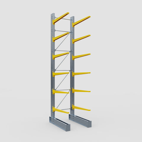 Cantilever Rack - Single Sided - Super Heavy Duty - Powder Coated - Full Bay - Height 5791mm