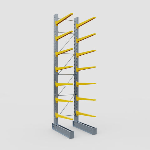 Cantilever Rack - Single Sided - Heavy Duty - Powder Coated - Full Bay - Height 5791mm